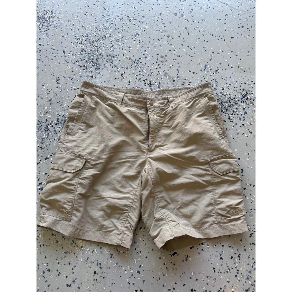 The North Face Cargo Shorts Hiking‎ Travel Outdoor Khaki Mens Size 38
